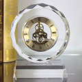 Horloge en cristal promotionnel cristal cadeau table horloge